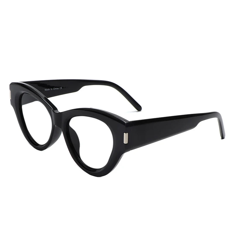 SkandiShop Stripe Presbyopic Cat-Eye Glasses – Colorful Fashion Meets Clear Vision